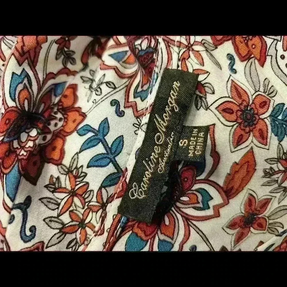 Bohemian Floral Maxi Dress with Drawstring Waist - Picture 4 of 4